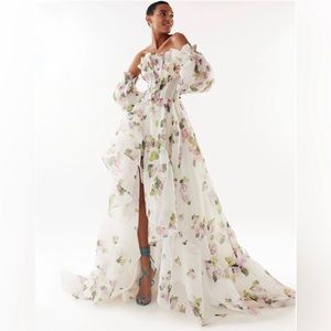 Milla Gown - Apple Blossom - Strapless Asymmetrical Hi-Low